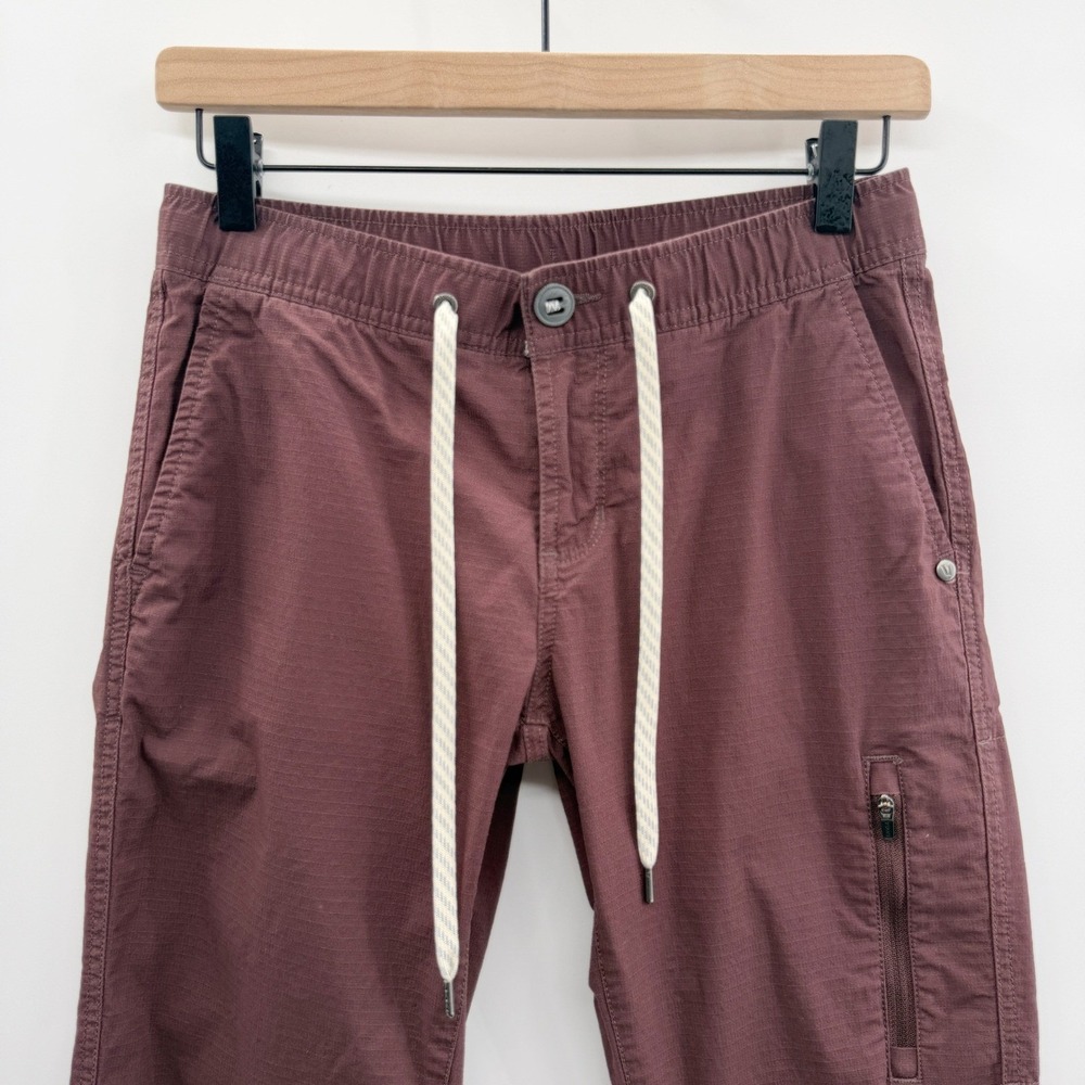 Vuori Ripstop Pants in Chestnut Purple Brown Size XS - Picture 4 of 11